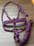 Plum Prairie Muletape Halter + attached lead rope
