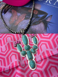 Desert Bloom Cactus Pendant Necklace