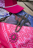 Pink Desert Bloom Statement Necklace