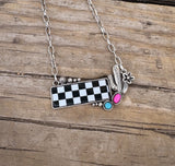 Desert Checker Western Necklace