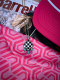 Checkered Ace Western Necklace