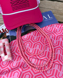 Blush Cowgirl Layered 3-piece Stacker Necklace Set