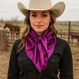 35X35" Purple Jacquard Wild Rag / Scarf