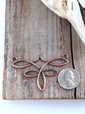Western Style Boot Stitch Pendant Chain Necklace