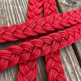 Red Original Braided Barrel Reins