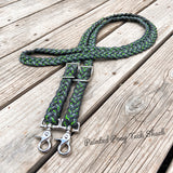 Gamma & Charcoal Original Braided Barrel Reins