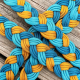 Teal Goldenrod Original Braided Barrel Reins
