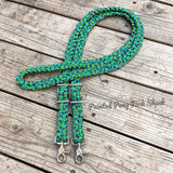 Teal Invader Original Braided Barrel Reins