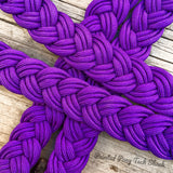 Purple Original Braided Barrel Reins