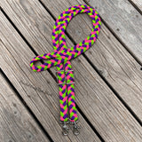 Pink, Lime, Purple Original Braided Barrel Reins
