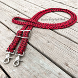 Red Widow Original Braided Barrel Reins
