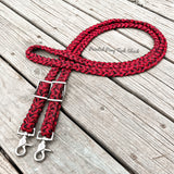 Red Widow Original Braided Barrel Reins
