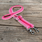 Rose Ombre Original Braided Barrel Reins