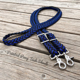 Thin Blue Line Original Braided Barrel Reins