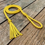 Yellow Braided Over Under with Paracord Tassel