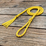 Yellow Braided Over Under with Paracord Tassel