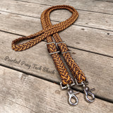 Goldenrod Cheetah Original Braided Barrel Reins