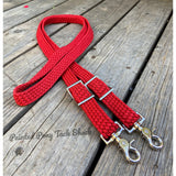 Red New Style Braided Reins