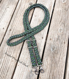 Gamma & Charcoal Original Braided Barrel Reins