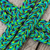 Teal Invader Original Braided Barrel Reins