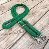 Kelly Green Original Braided Barrel Reins