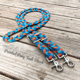 Splash of Orange Original Braided Barrel Reins