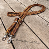 Goldenrod Cheetah Original Braided Barrel Reins