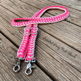 Rose Ombre Original Braided Barrel Reins