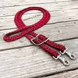 Red Widow Original Braided Barrel Reins