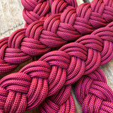 Burgundy Original Braided Barrel Reins
